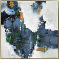 Harp Finial Midnight Drift Abstract Canvas Wall Art 60 W X 60 H