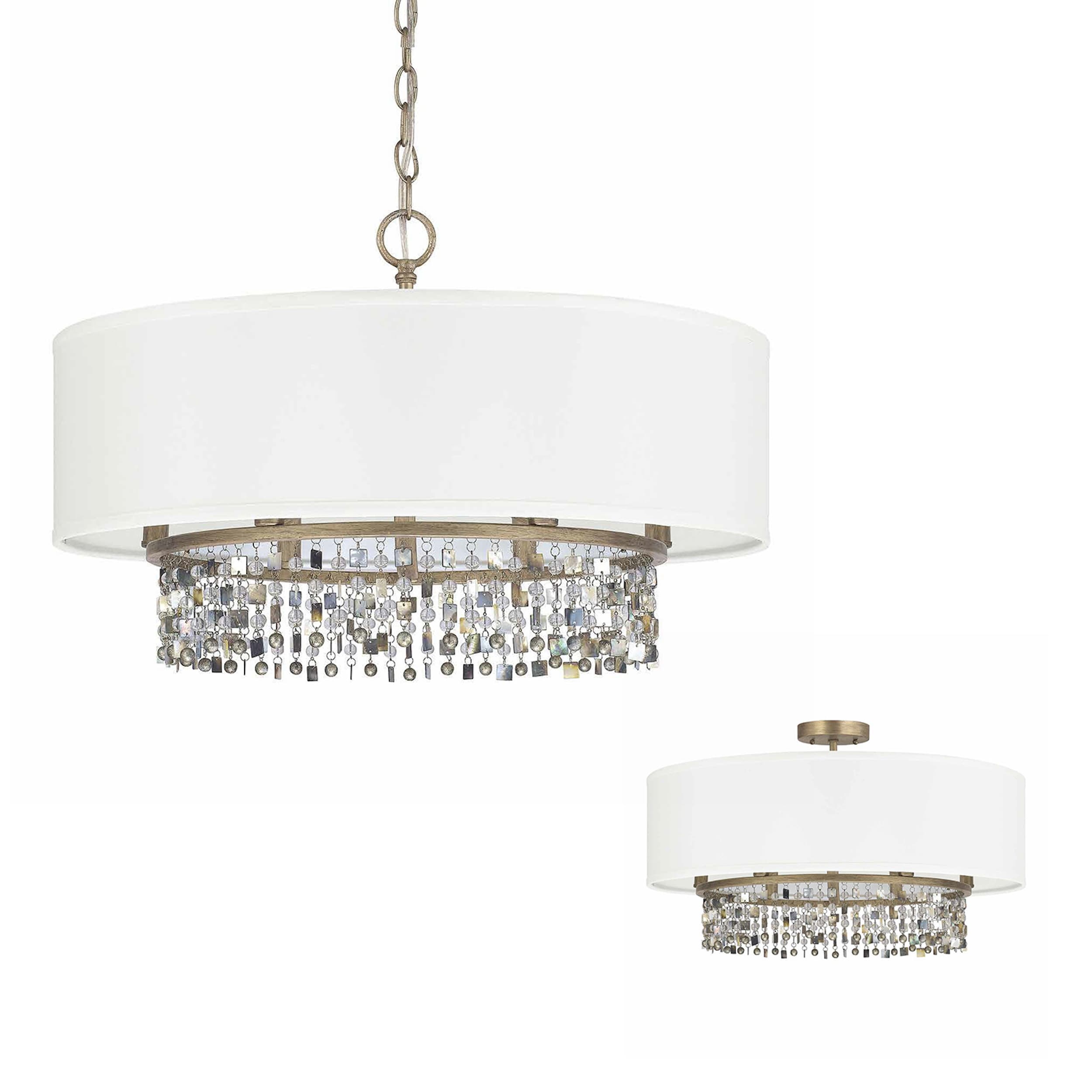 Harper 6 Light Brushed Gold Pendant Brushed Gold