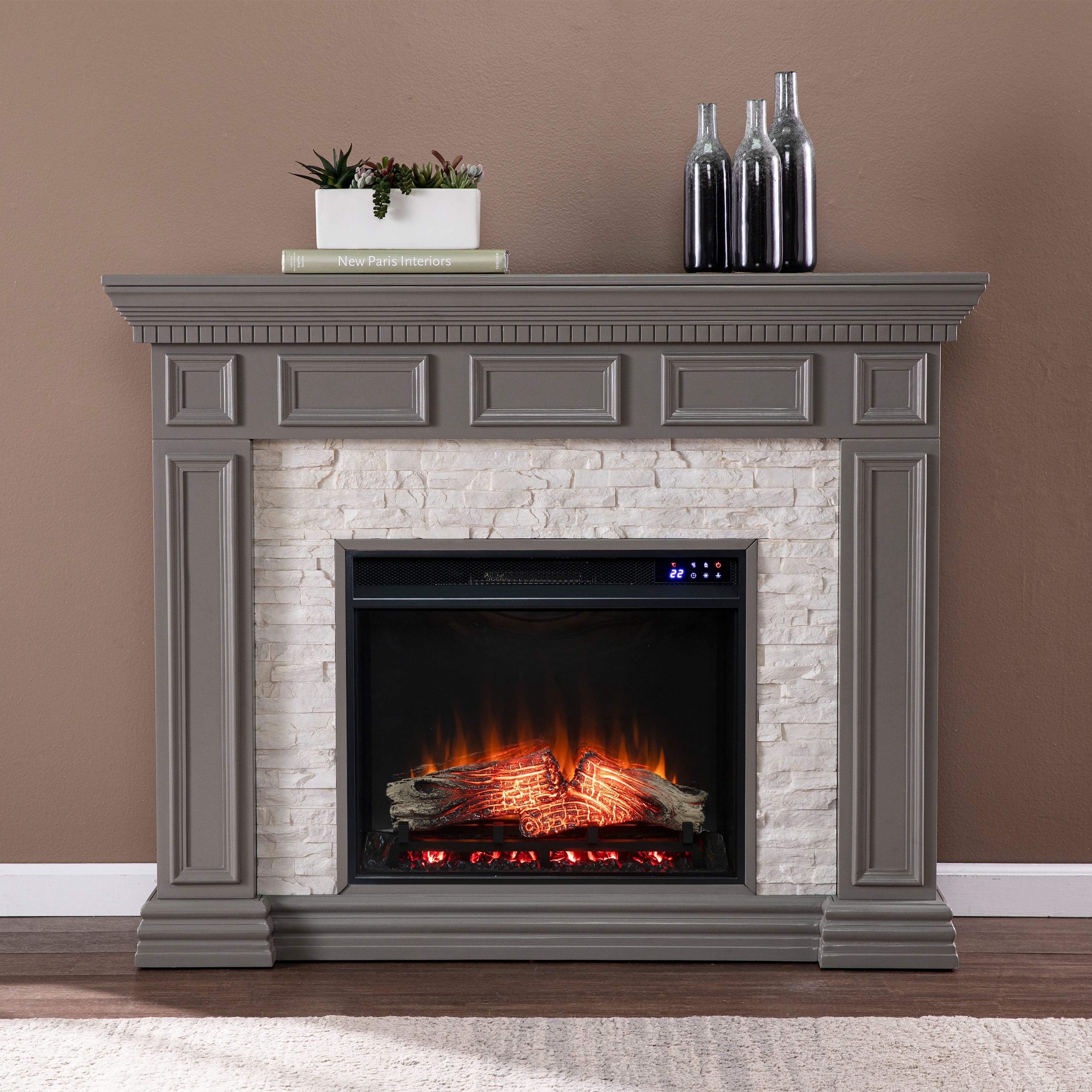Harper Blvd Dalaro Faux Stone Electric Fireplace