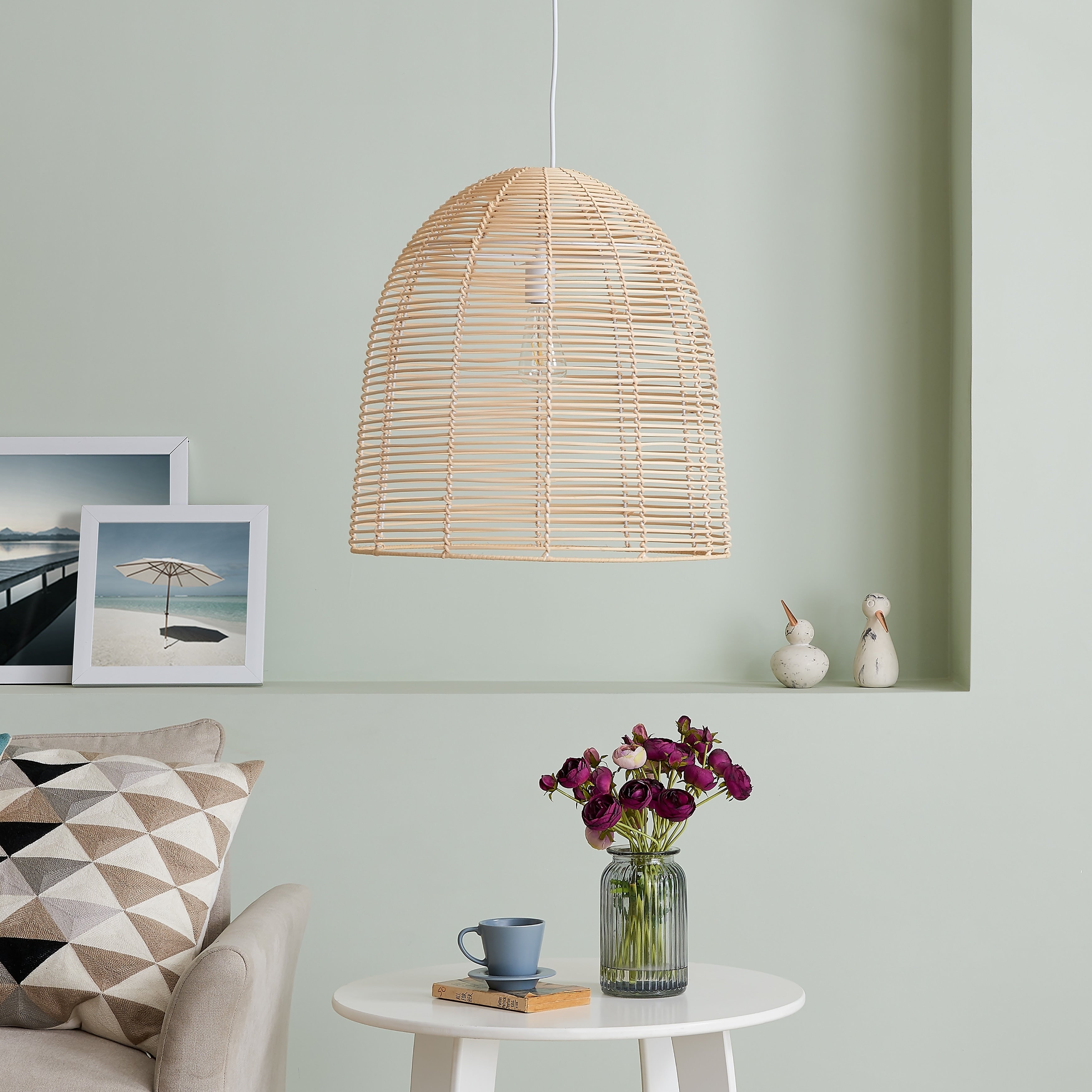 The Curated Nomad Westlake Rattan Pendant Lamp