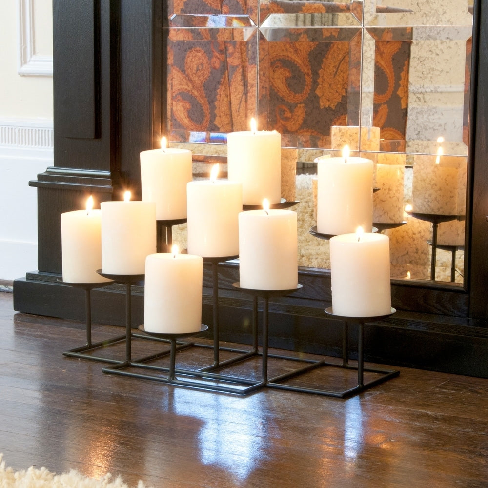 Copper Grove Bugleweed 9 Candle Candelabra