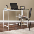 Harper Blvd Lynnwood Metal Glass Student Desk White