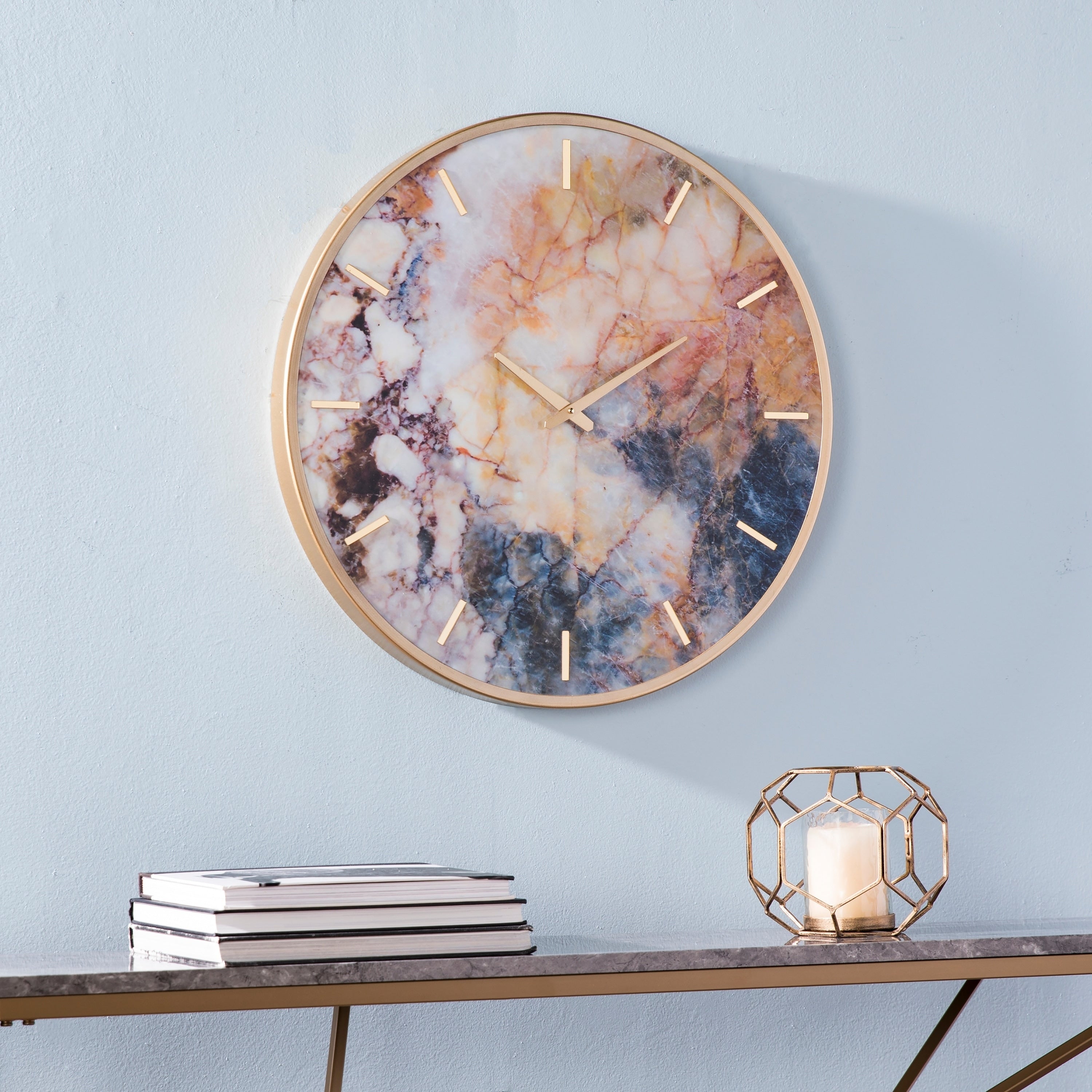 Harper Blvd Marietta Multicolor Wall Clock