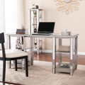 Harper Blvd Vedlin Matte Silver Mirrored Desk