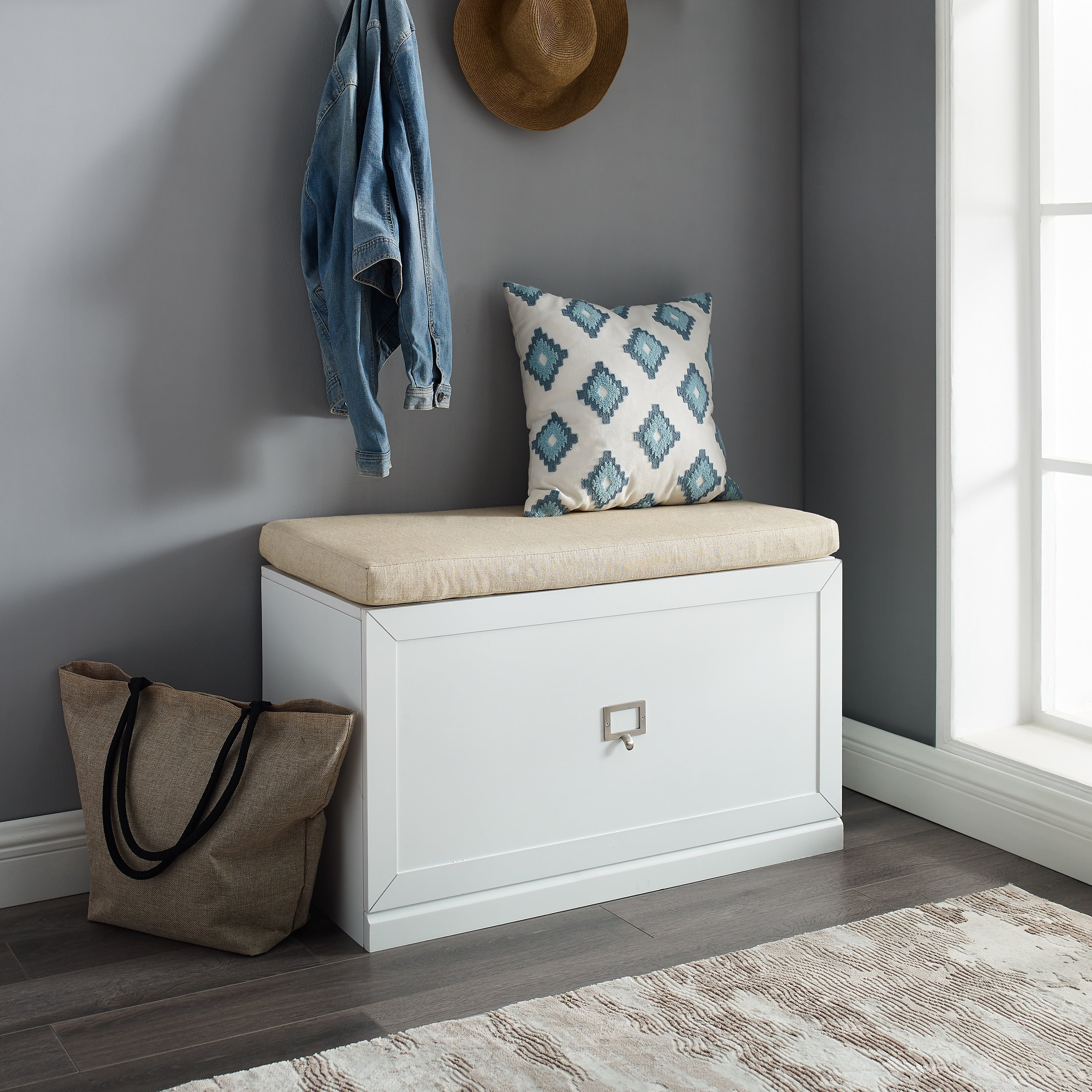Harper Entryway Bench 33 W X 16.5 D X 20.5 H