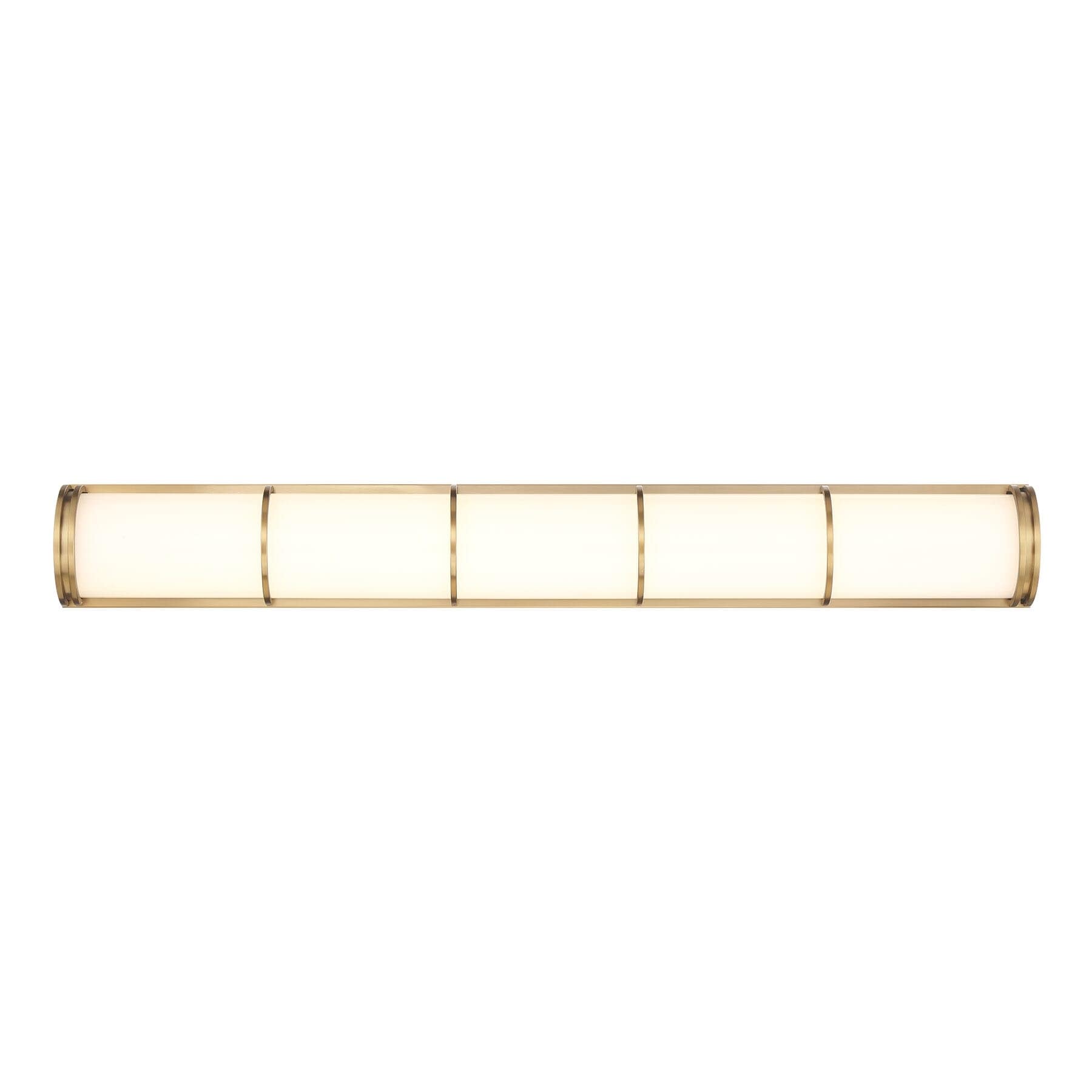 Harper Led Bathroom Vanity Light In Warm Brass