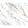 Harry Grace Borghini Faux Calacatta Marble Peel And Stick Natural Wall Backdrop Panel 20.5 In. W X 9 Ft. L