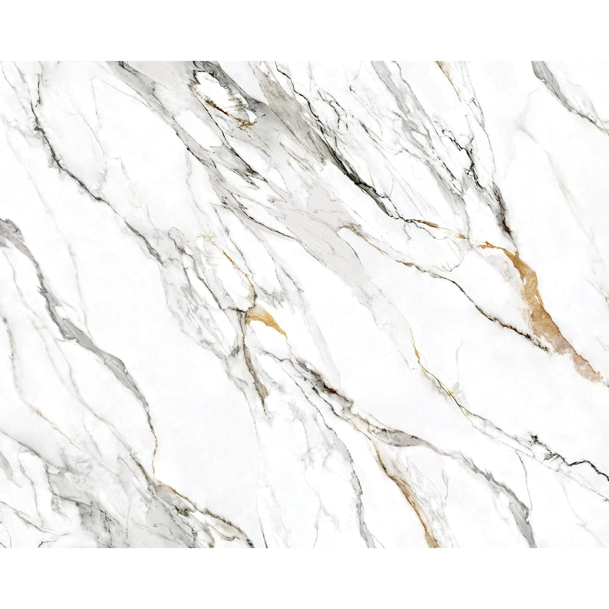 Harry Grace Borghini Faux Calacatta Marble Peel And Stick Natural Wall Backdrop Panel 20.5 In. W X 9 Ft. L
