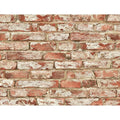 Harry Grace Faux Rustic Brick Peel And Stick Natural Wall Backdrop Panel