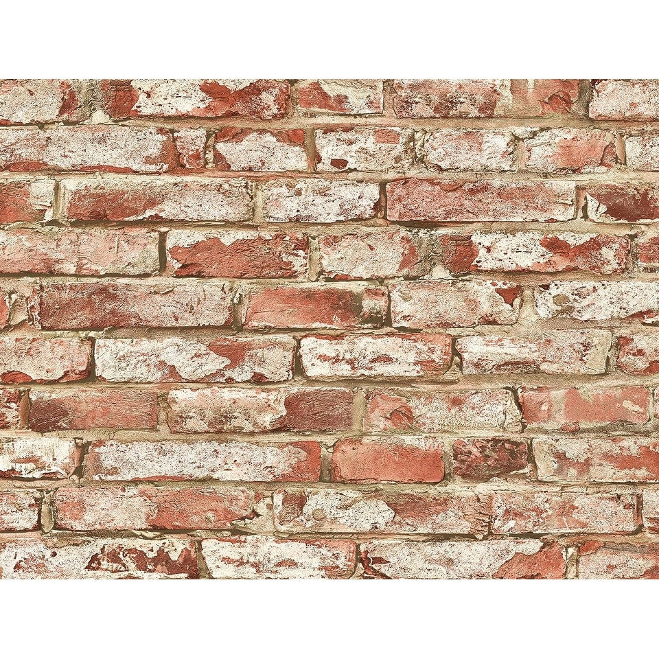 Harry Grace Faux Rustic Brick Peel And Stick Natural Wall Backdrop Panel