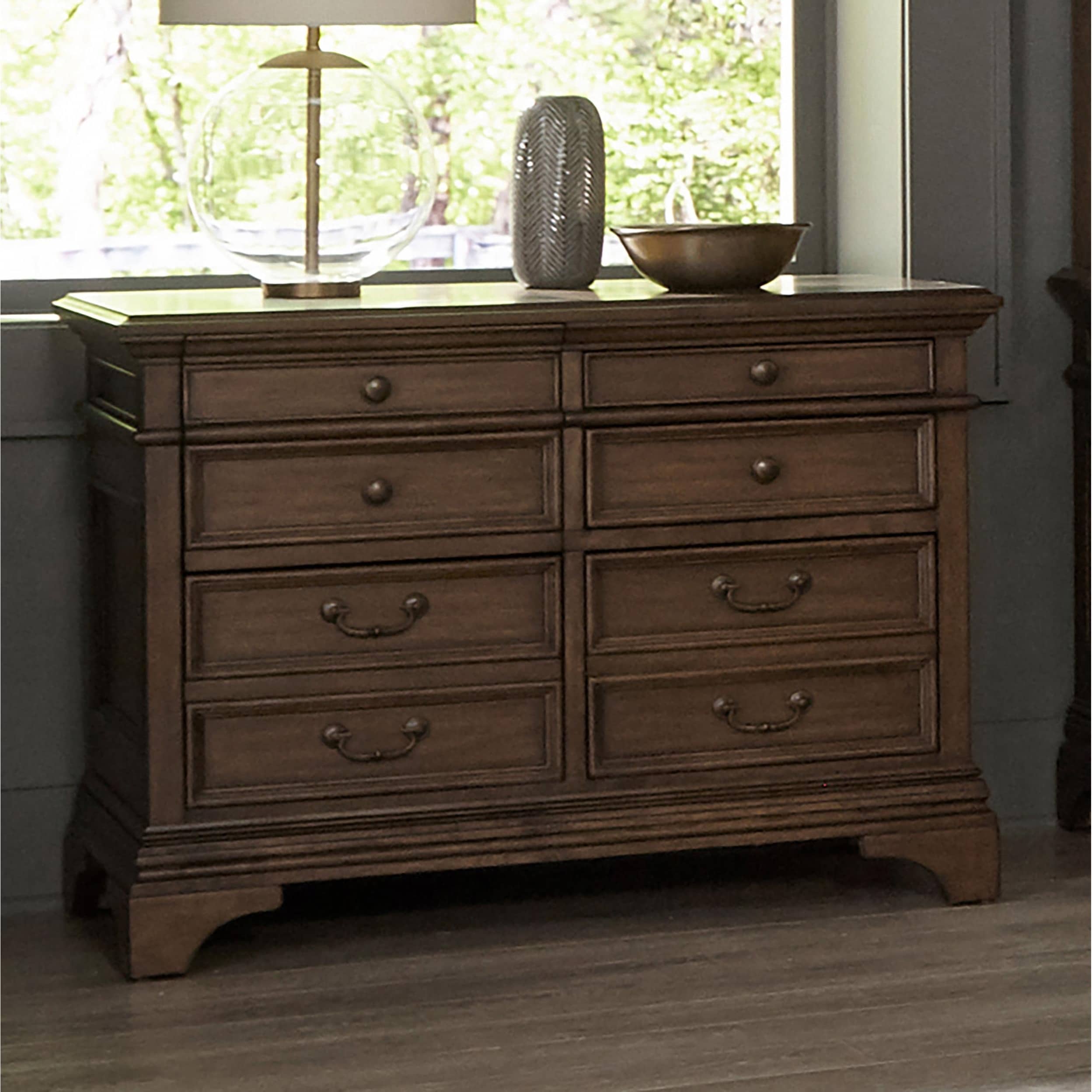 Hartshill Burnished Oak 5 Drawer File Cabinet