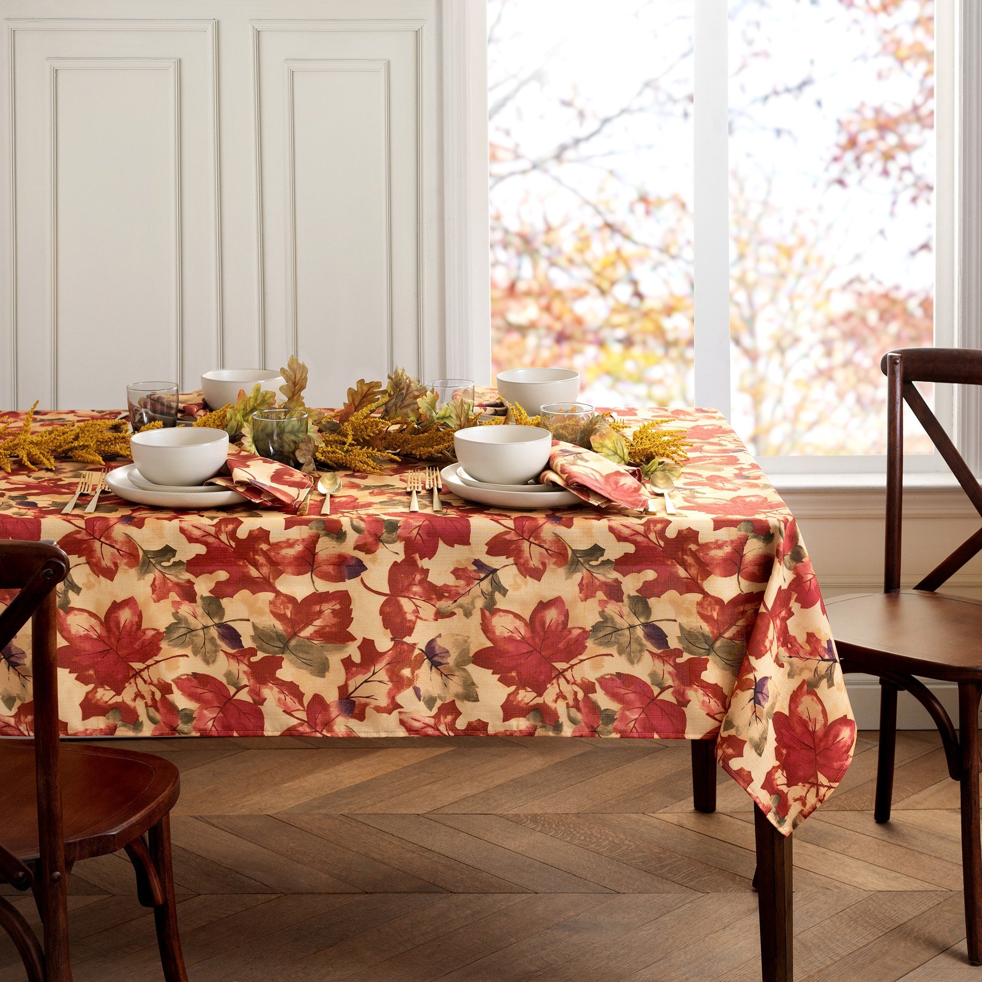 Harvest Fest Printed Fabric Harvest Tablecloth