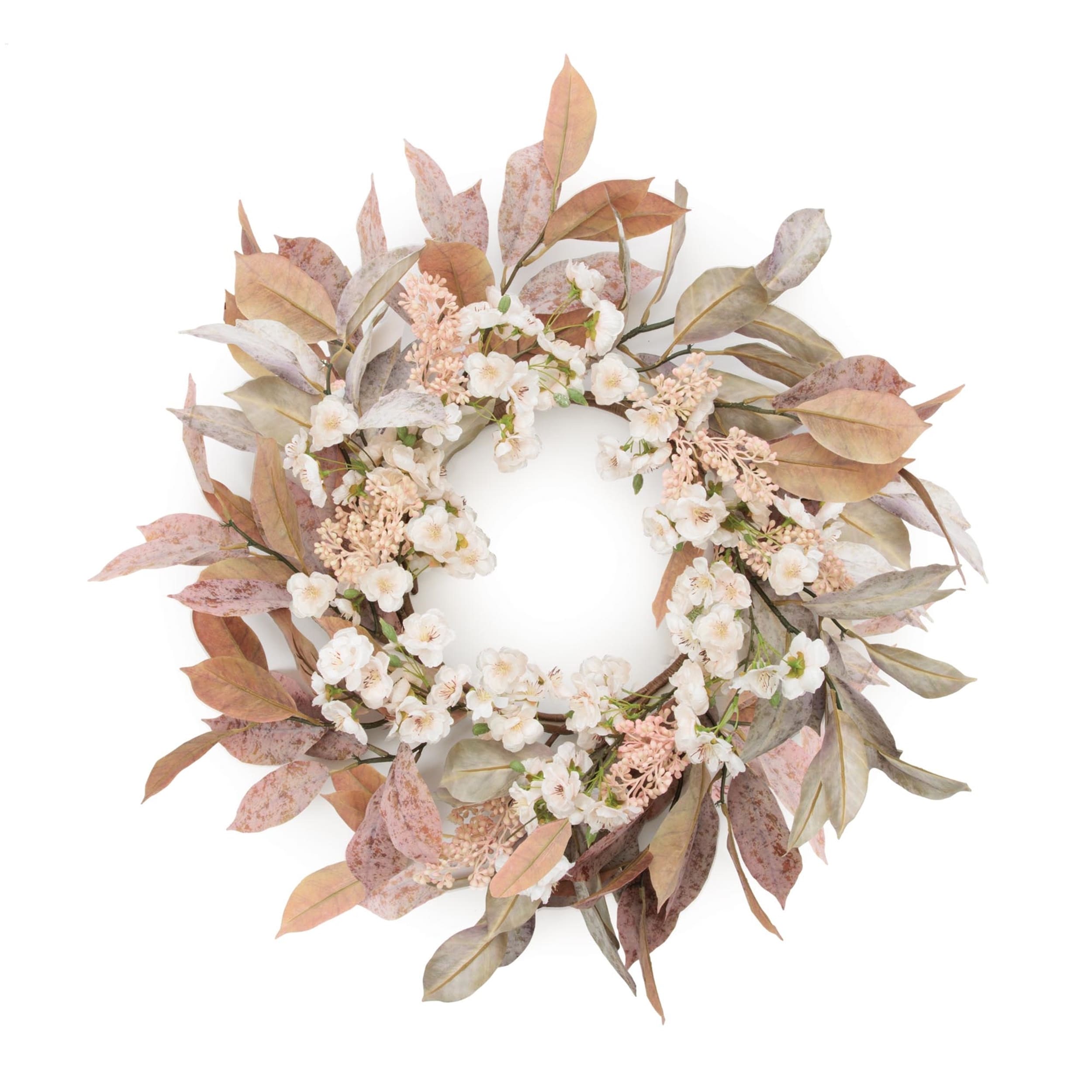 Harvest Foliage And Blossom Wreath 24 D