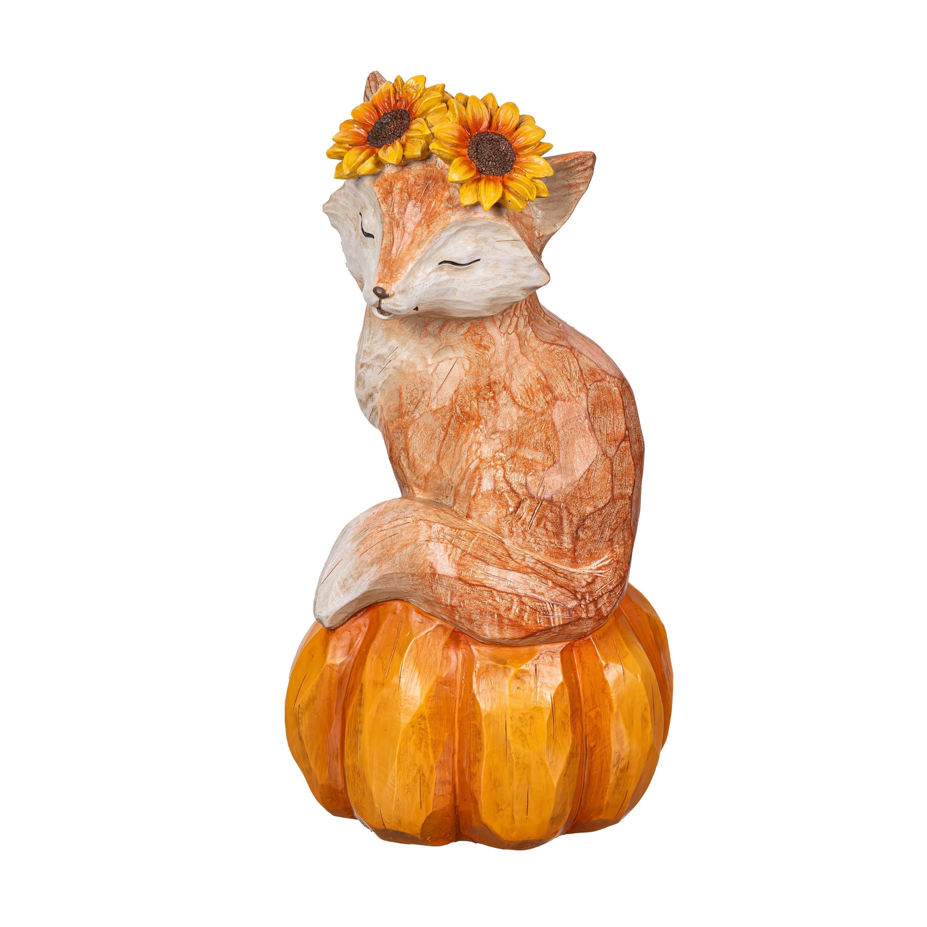 Harvest Fox Animal Statue 11.5 H