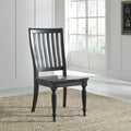 Harvest Home Chalkboard Slat Back Side Chairs Set Of 2