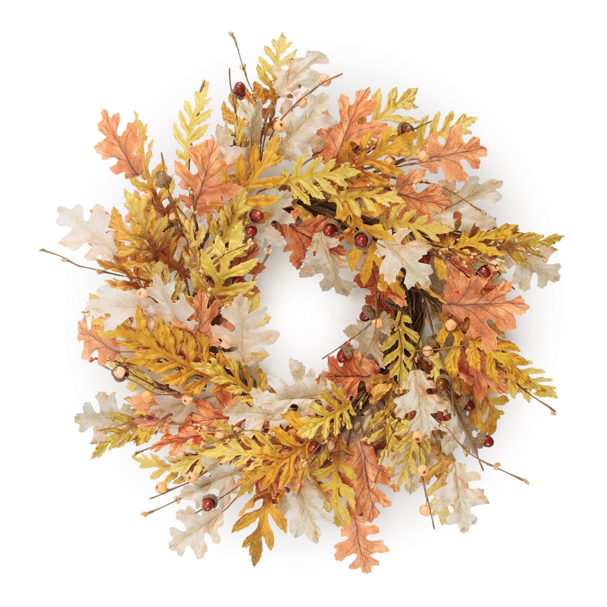 Harvest Oak Leaf Wreath 24 D