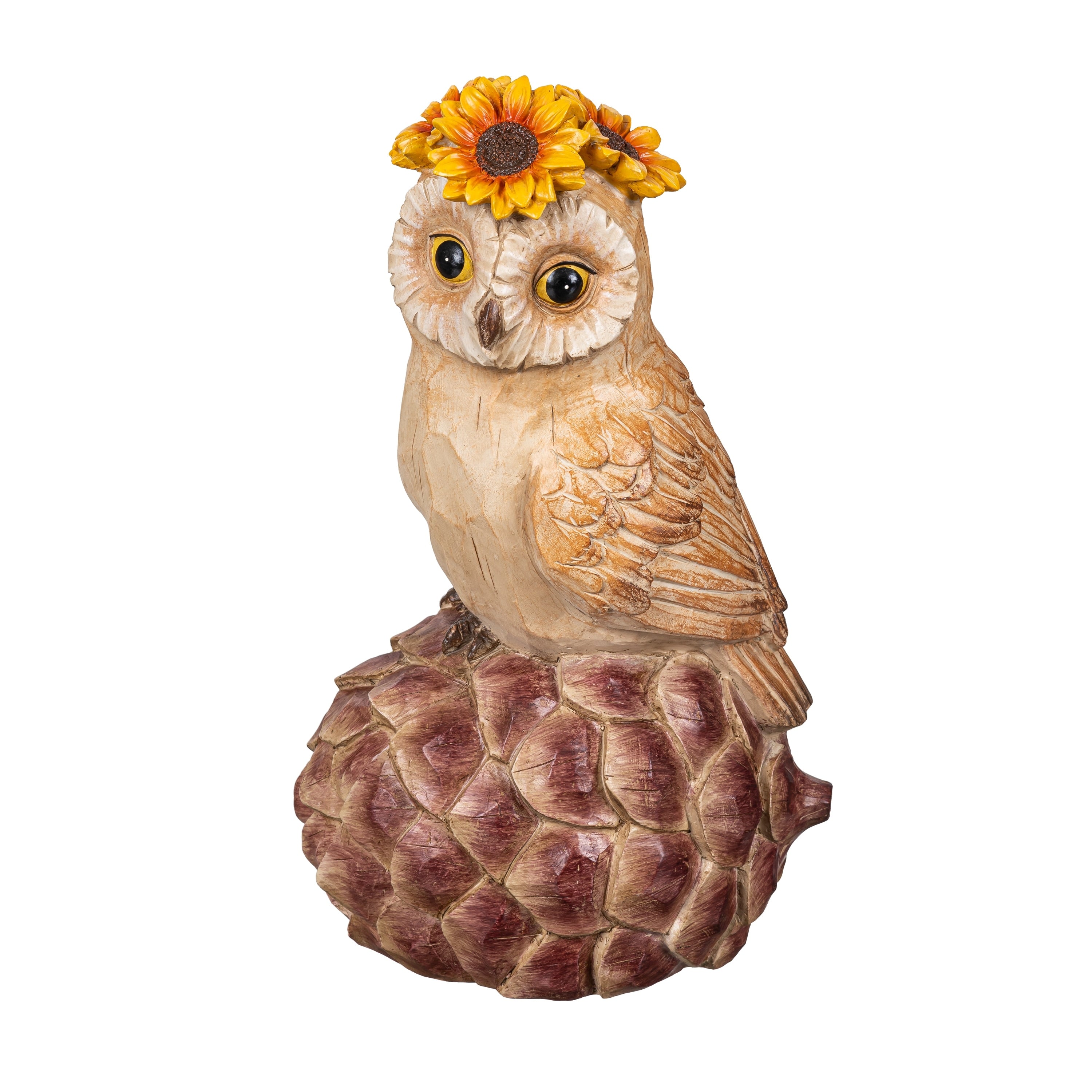 Harvest Owl Animal Statue 11.5 H