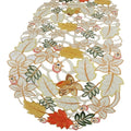 Harvest Splendor Embroidered Cutwork Fall Table Runner 16 By 34 Inch