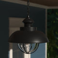 Vaxcel Harwich 10 Outdoor Pendant Textured Black