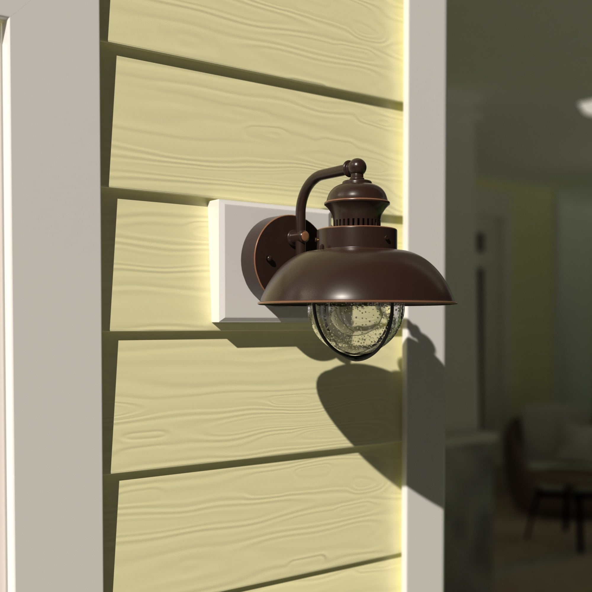 Vaxcel Harwich 8 Outdoor Wall Light Burnished Bronze