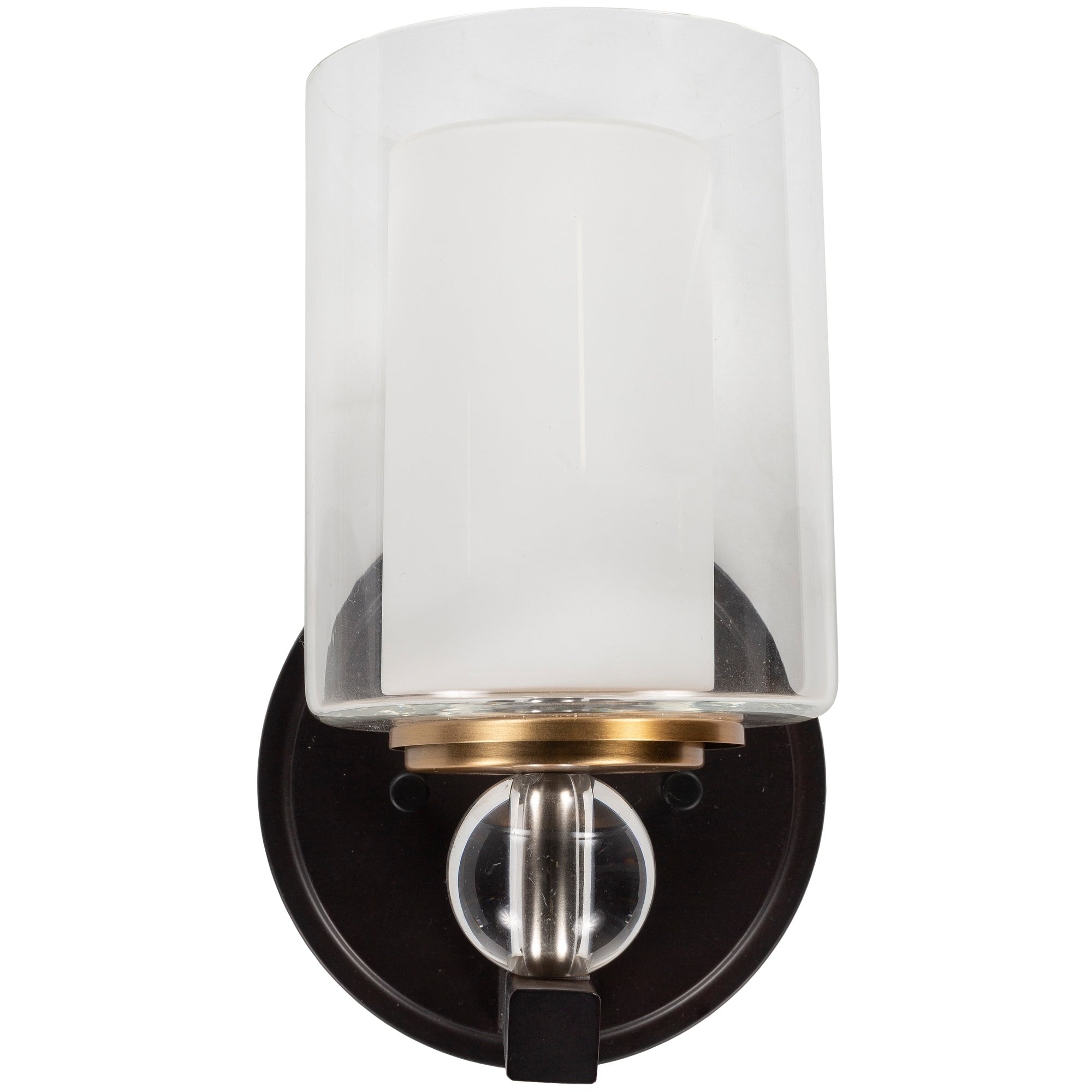 Haskins Contemporary Glass 1 Light Wall Sconce 9.625 H X 6.125 W X 6.125 D