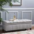 Christopher Knight Home Hastings Tufted Fabric Storage Ottoman Bench