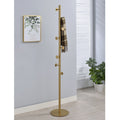 Hat Coat Stand Contemporary Metal Organizer With Multiple Hooks