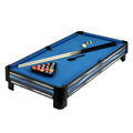 Breakout 40 In Tabletop Pool Table Blue And Silver Finish