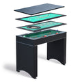 Monte Carlo 4 In 1 Multi Game Casino Table With Blackjack Roulette Craps And Bar Table Includes Accessories