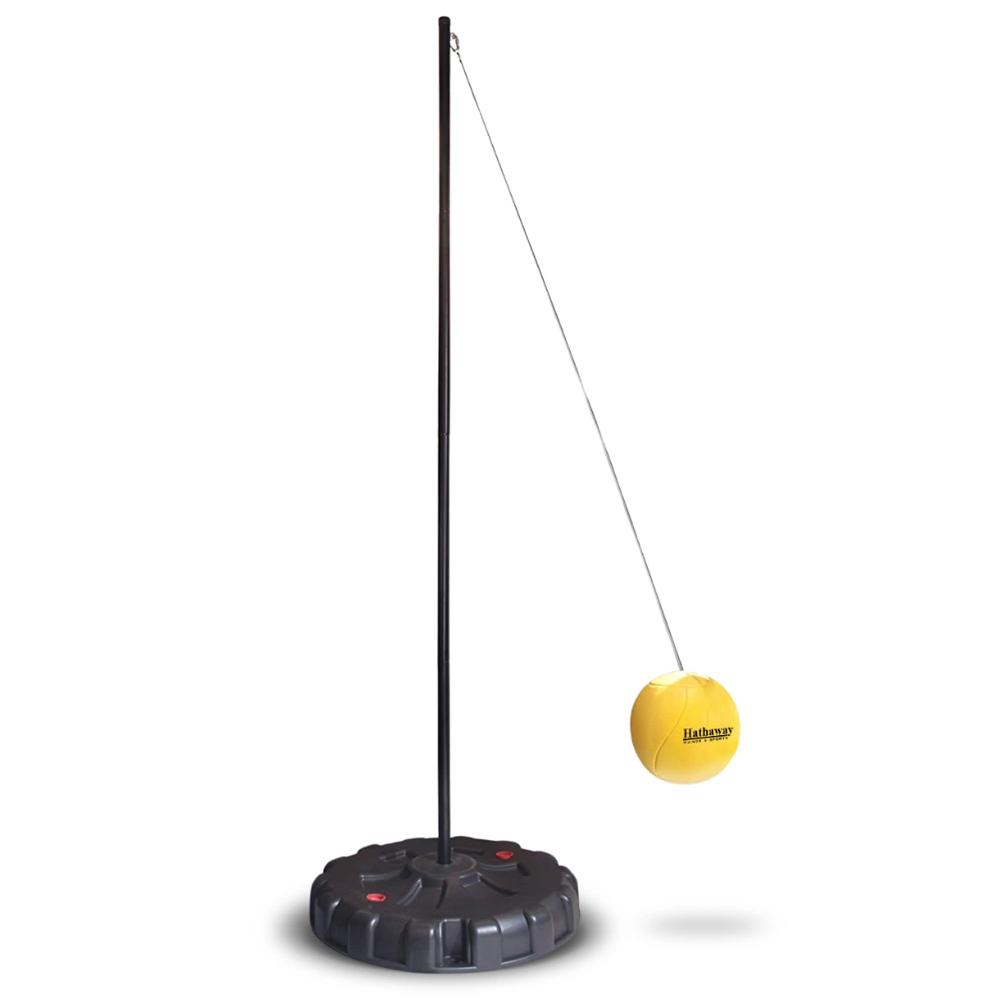 Tetherball Set With Fillable Base Black Yellow