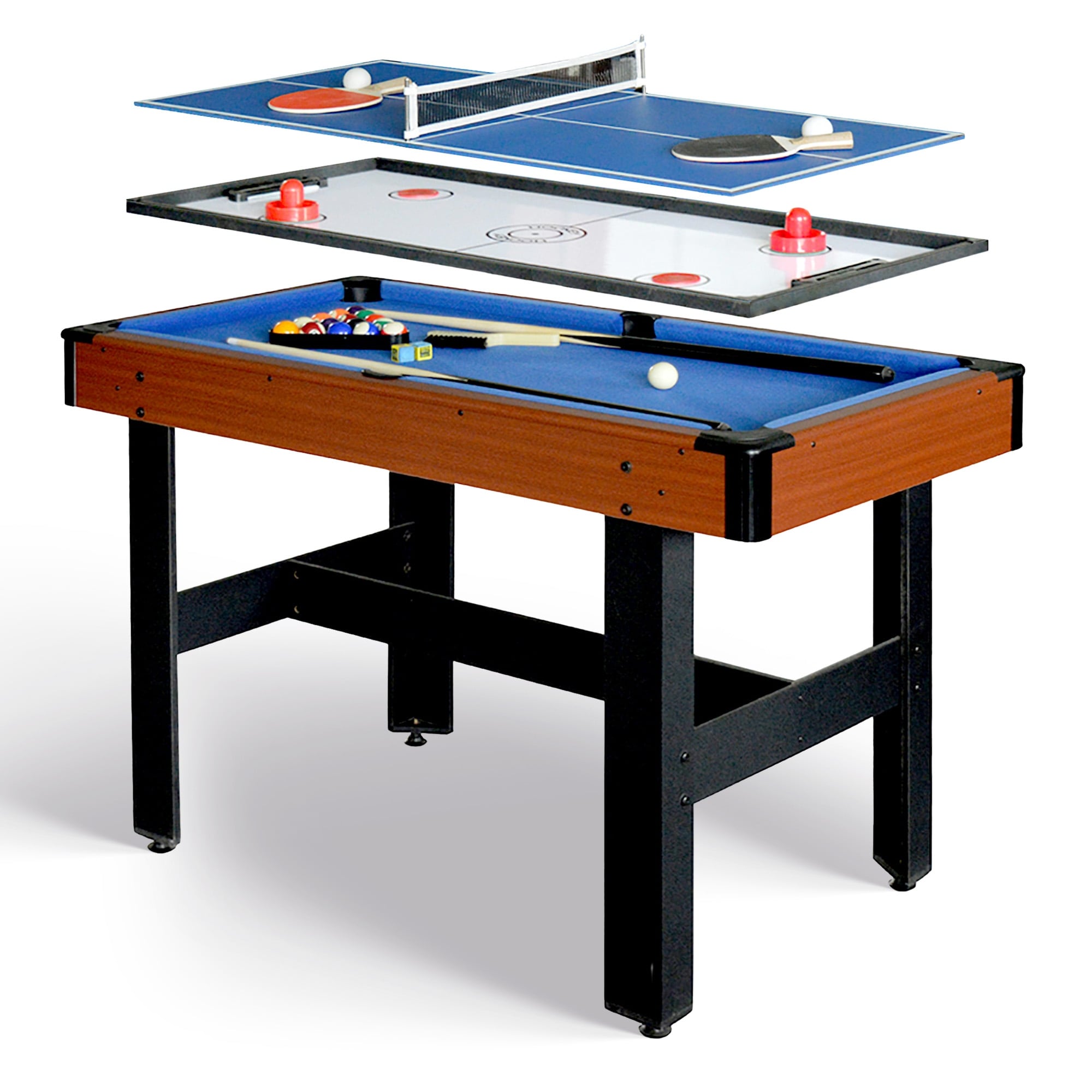 Triad Blue Mdf 48 Inch 3 In 1 Multi Game Table