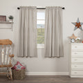 Vhc Hatteras Americana Blue Cotton Seersucker Ticking Striped Rod Pocket Curtain Panel Pair