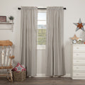 Vhc Brands Hatteras Americana Cotton Ticking Stripe Rod Pocket Seersucker Curtain Panel Pair