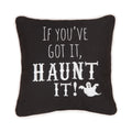 Haunt It Embroidered 10X10 Throw Pillow