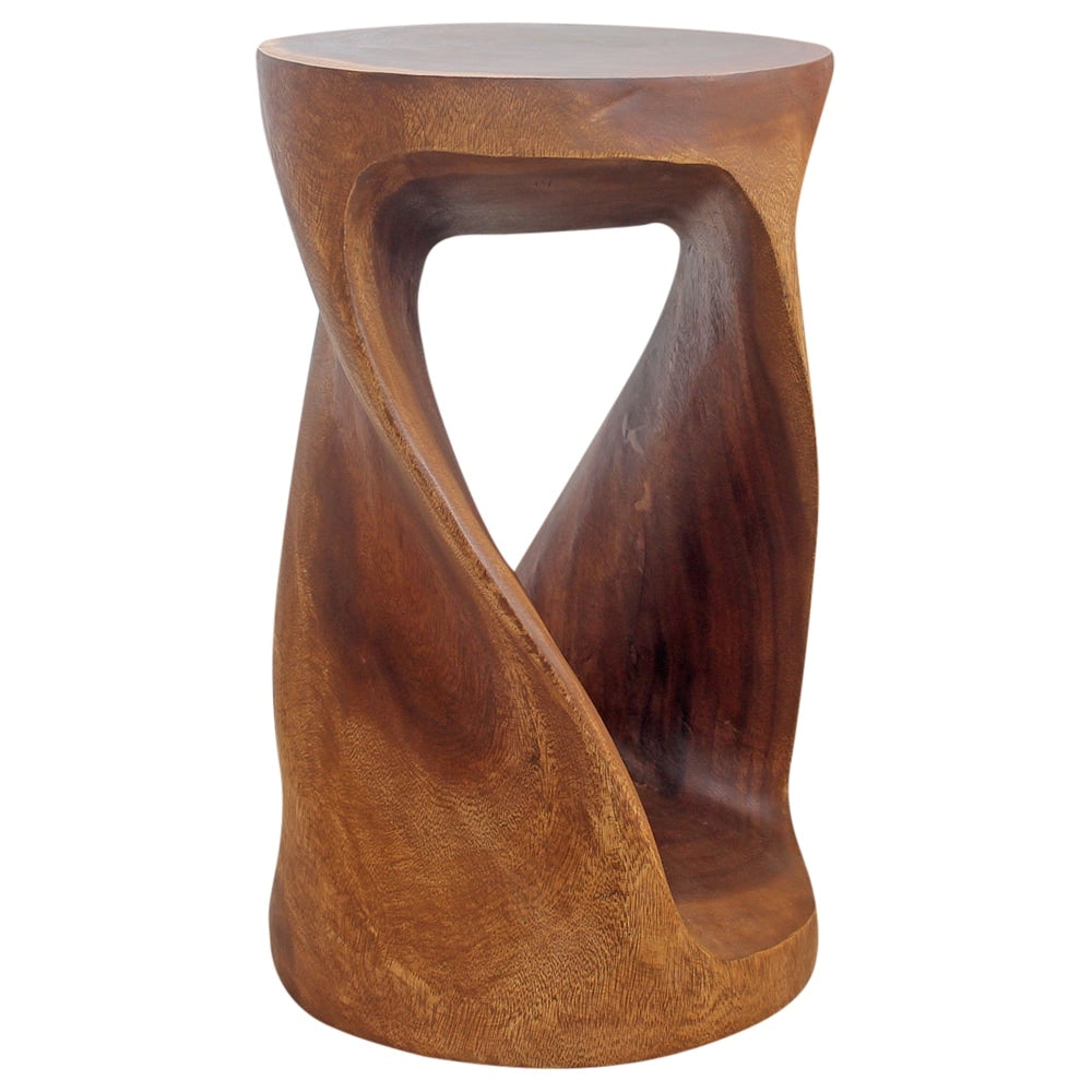 Haussmann Original Round Twist Stool 14 In Dia X 23 In H Walnut Oil 14 Inch X 14 Inch X 23 Inch High