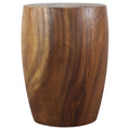 Haussmann Handmade Eco Wood Table Merlot 14 In D Top X 15 In D X 11 In D Base X 20 In H Walnut Oil 15 In Dia X 20 In H