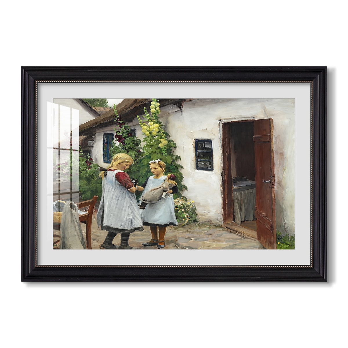 Have You Seen My Kitten 1914 Hans Andersen Brendekilde Custom Framed Print