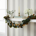 Haven 66 In. Handcrafted Preserved Real Magnolia Leaf Garland Set Of 2
