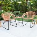Havenside Home Arti Contemporary Natural Rattan Bistro Set Set Of 3