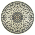 New Traditions Medallion Ivory Navy Loop Pile Indoor Outdoor Area Rug 53 X 76