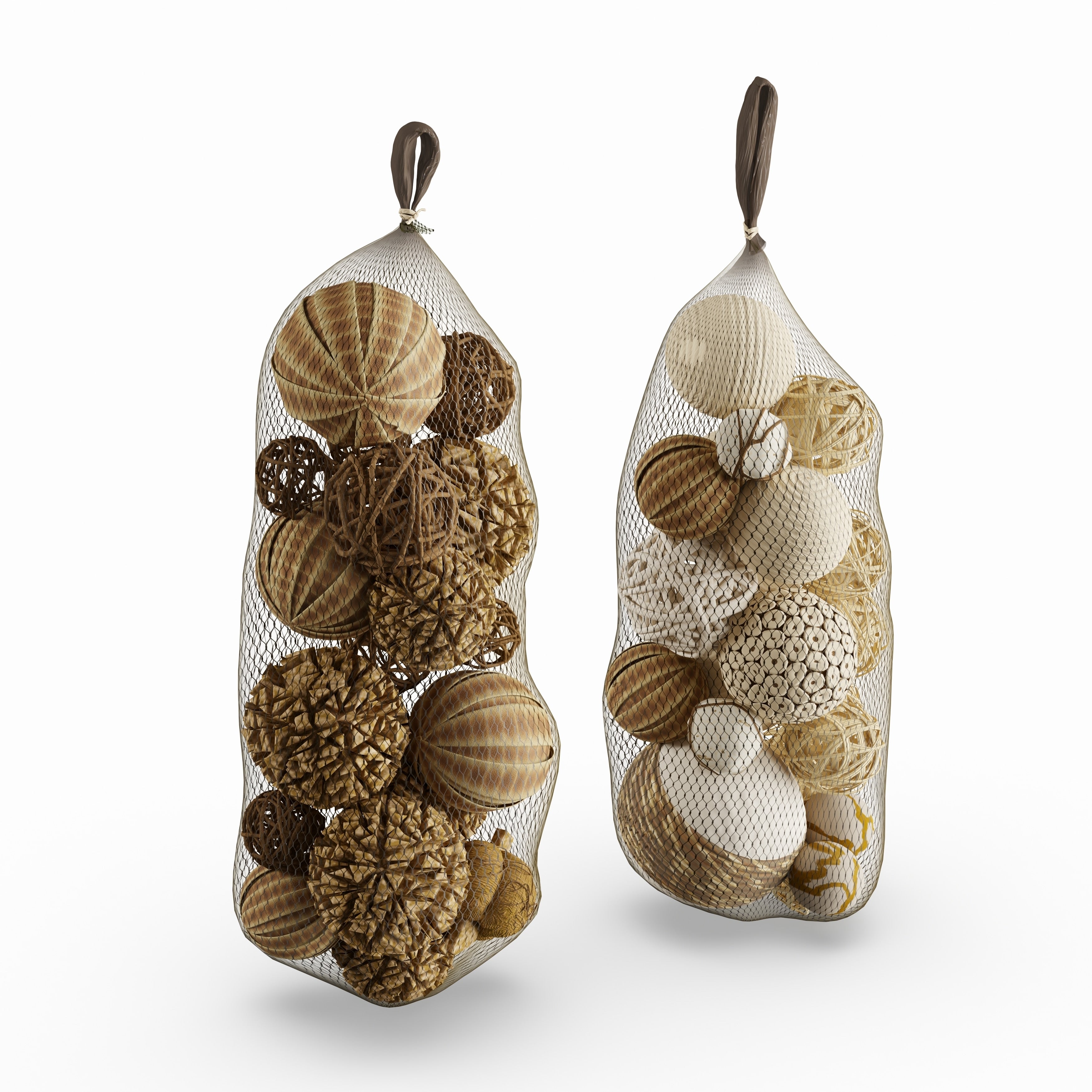 The Curated Nomad Biltmore 2 Piece Dried Sola Ball Set