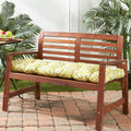 Havenside Home Cocoa Beach 18 Inch X 51 Inch Green Ikat Outdoor Bench Cushion