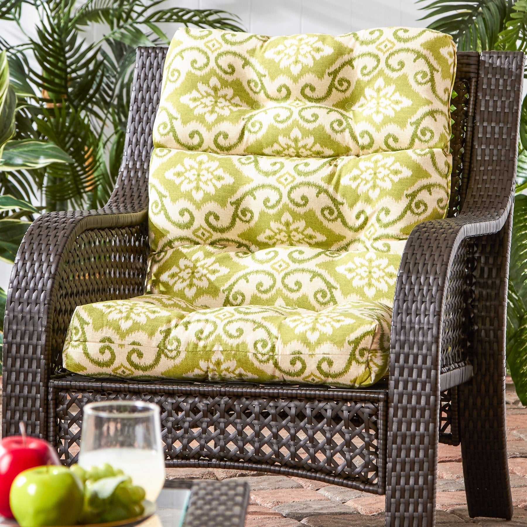 Havenside Home Cocoa Beach 22 Inch X 44 Inch Outdoor High Back Chair Cushion