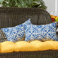 Havenside Home Driftwood 19X12 Inch Rectangular Outdoor Indigo Accent Pillows Set Of 2 12H X 19L