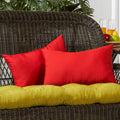 Havenside Home Driftwood 19X12 Inch Rectangular Outdoor Red Accent Pillows Set Of 2