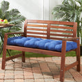 Havenside Home Driftwood 51 Inch Outdoor Marine Blue Bench Cushion