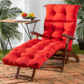 Havenside Home Driftwood 72 Inch Outdoor Red Chaise Lounger Cushion
