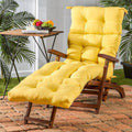 Havenside Home Driftwood 72 Inch Outdoor Yellow Chaise Lounger Cushion