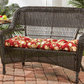 Havenside Home Dunedin 44 Inch Outdoor Floral Swing Bench Cushion