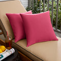 Havenside Home Hot Pink Knife Edge Square Pillows Set Of 2